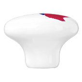 Texas Flag Map Keramische Knop (Zijkant)