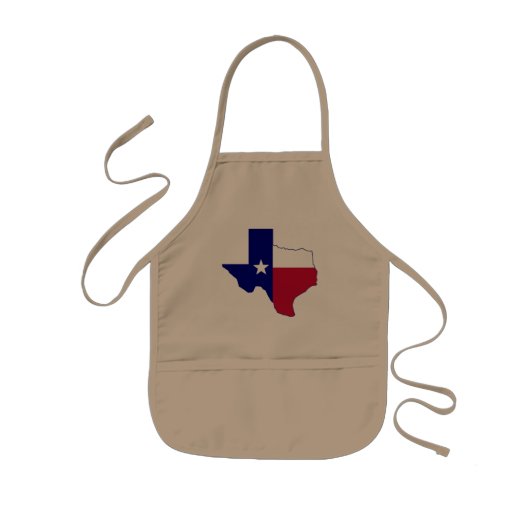 Texas Flag Map Kinder Schort (Voorkant)