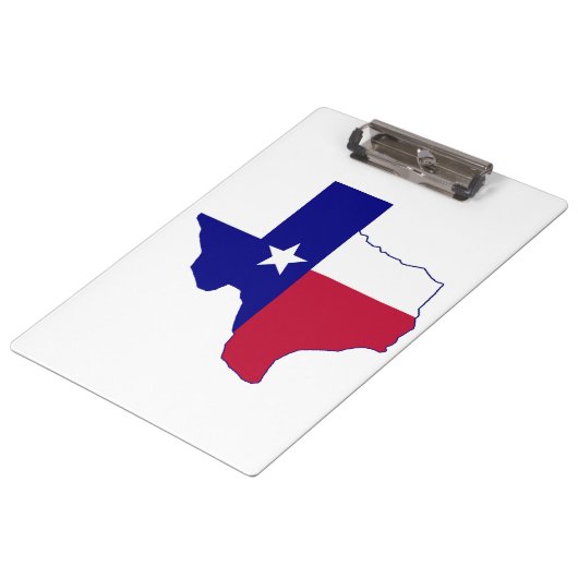 Texas Flag Map Klembord (Gekanteld)
