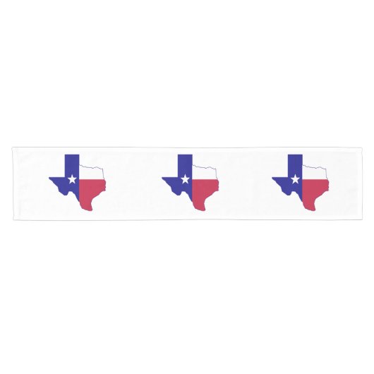Texas Flag Map Korte Tafelloper (Horizontaal)