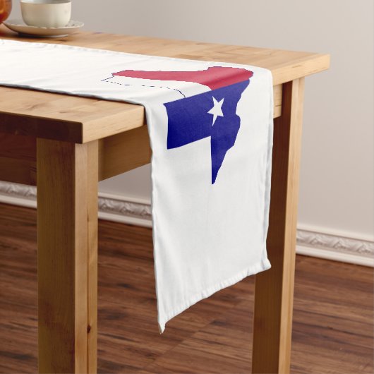 Texas Flag Map Korte Tafelloper (Voorbeeld)