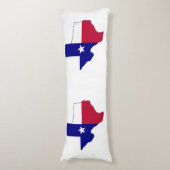 Texas Flag Map Lichaamskussen (Voorkant Verticaal)