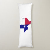Texas Flag Map Lichaamskussen (Achterkant (Verticaal))