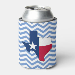 Texas Flag Map Lonestar State Chevron Texan Blikjeskoeler