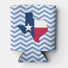 Texas Flag Map Lonestar State Chevron Texan Blikjeskoeler