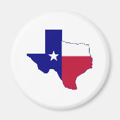 Texas Flag Map Magneet (Voorkant)