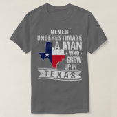 Texas Flag Map  Mannen T-shirt (Design voorkant)