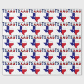 Texas Flag Map met Texas Cadeaupapier (Vlak)