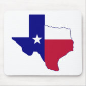 Texas Flag Map Muismat (Voorkant)