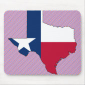Texas Flag Map Muismat (Voorkant)