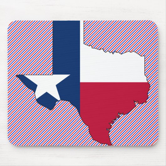 Texas Flag Map Muismat (Voorkant)