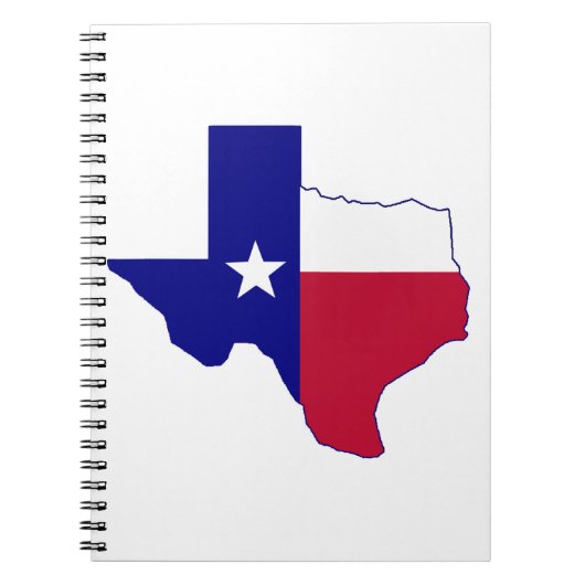 Texas Flag Map Notitieboek (Voorkant)
