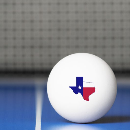 Texas Flag Map Pingpongbal (Net)