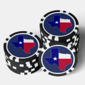 Texas Flag Map Poker Chips (Opstapeling)