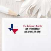 Texas Flag map Return Address Labels (Insitu)