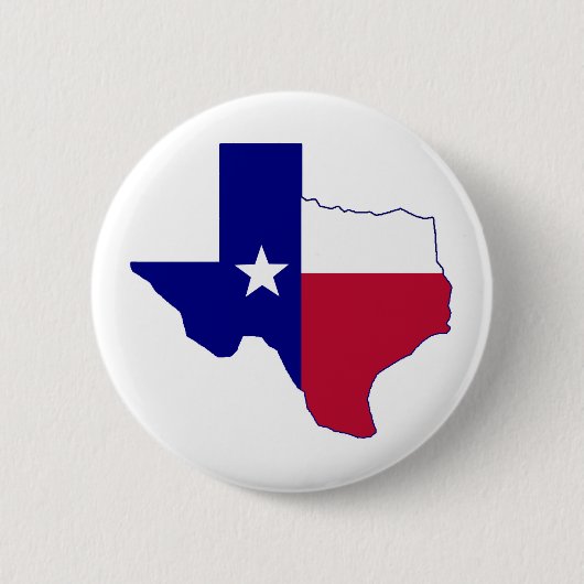 Texas Flag Map Ronde Button 5,7 Cm (Voorkant)