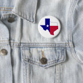 Texas Flag Map Ronde Button 5,7 Cm (In situ)