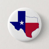 Texas Flag Map Ronde Button 5,7 Cm (Voorkant)