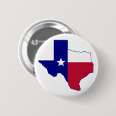 Texas Flag Map Ronde Button 5,7 Cm (Voorkant /achterkant)