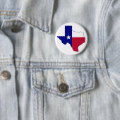 Texas Flag Map Ronde Button 5,7 Cm (In situ)