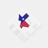Texas Flag Map Servet (Hoek)