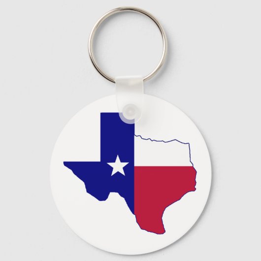 Texas Flag Map Sleutelhanger (Voorkant)