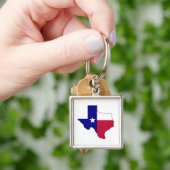 Texas Flag Map Sleutelhanger (Hand)