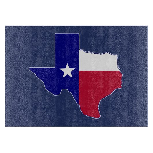 Texas Flag Map Snijplank (Voorkant)