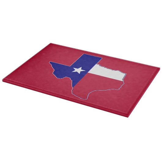 Texas Flag Map Snijplank (Hoek)