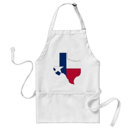 Texas Flag Map Standaard Schort (Voorkant)