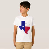 Texas Flag Map T-shirt (Voorkant volledig)