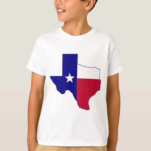 Texas Flag Map T-shirt (Voorkant)