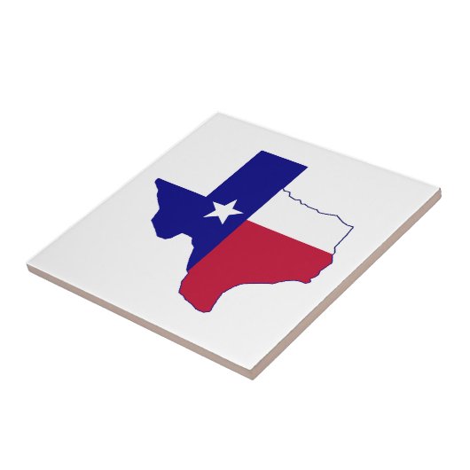 Texas Flag Map Tegeltje (Zijkant)