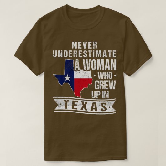 Texas Flag Map  Texaans Meisje T-shirt (Design voorkant)