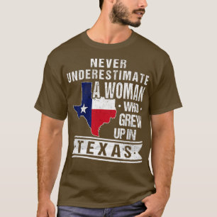 Texas Flag Map  Texaans Meisje T-shirt