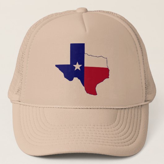 Texas Flag Map Trucker Pet (Voorkant)