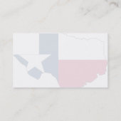 Texas Flag Map Visitekaartje (Achterkant)