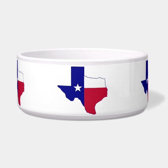 Texas Flag Map Voerbakje (Voorkant)