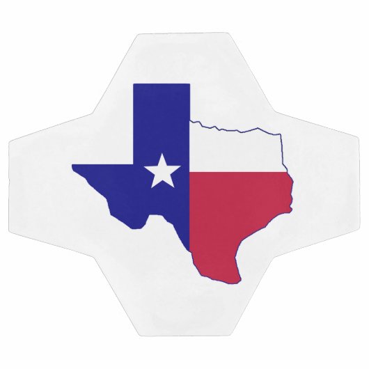 Texas Flag Map Voetbal (Enkel)