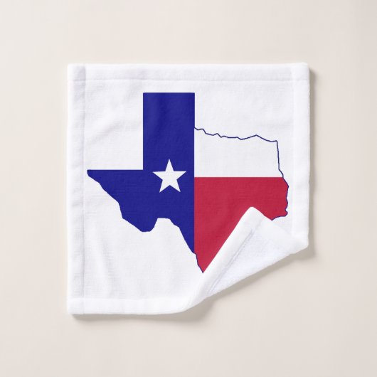 Texas Flag Map Washandje (Wasdoekje)