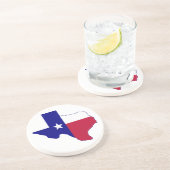 Texas Flag Map Zandsteen Onderzetter (Zijkant)