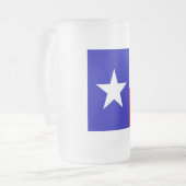 Texas Flag Matglas Bierpul (Voorkant links)