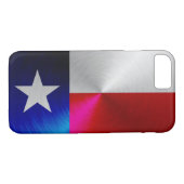 Texas Flag; metaal-blik iPhone 7 hoesje (Achterkant (Horizontaal))