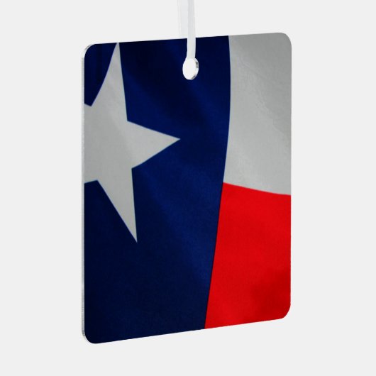 Texas Flag Metal Ornament (Voorkant Rechts)