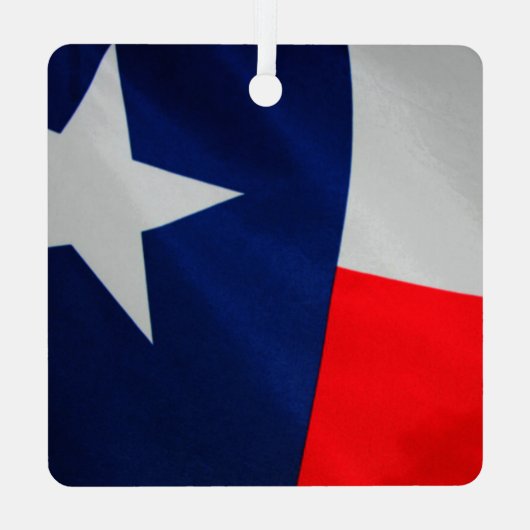Texas Flag Metal Ornament (Achterkant)