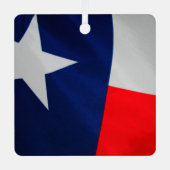 Texas Flag Metal Ornament (Voorkant)