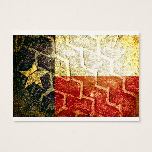 Texas Flag Modderband Visitekaartje (Achterkant)