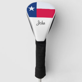 Texas Flag Monogram Golf Head Hoesje Golfheadcover