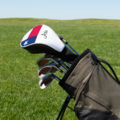 Texas Flag Monogram Golf Head Hoesje Golfheadcover (Insitu)