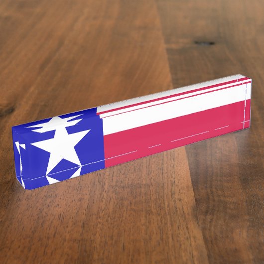 Texas Flag Naambordje (Zijkant)
